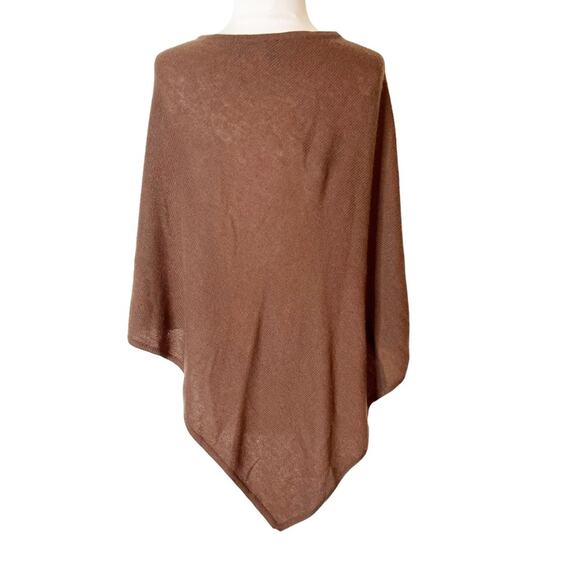 Beryll Cashmere Poncho Brown one size - Picture 2 of 5